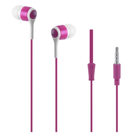 Pro Bass Swagger Series-Loose Auxiliary earphone with Mic- Pink