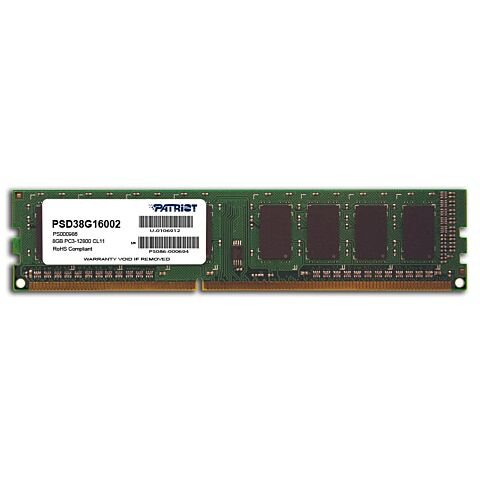 Patriot Signature Line 8GB DDR3 1600MHz Desktop Single Ran