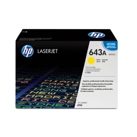 HP 643A Color Laserjet 4700 Yellow Print Cartridge