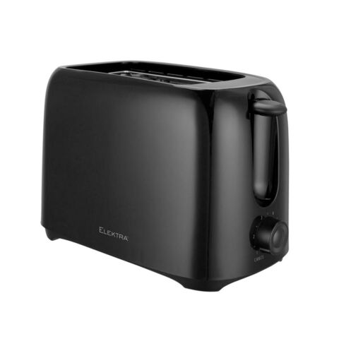 Elektra Basic 700W 2 Slice Toaster Black
