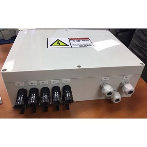 Mecer String Combiner Box 2 strings in 2 Strings out MC4 + Surge Protection