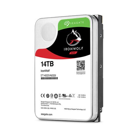 Seagate - IronWolf 12TB NAS 3.5 inch SATA 6GB/s RPM 7200 256mb Cache Internal Hard Drive