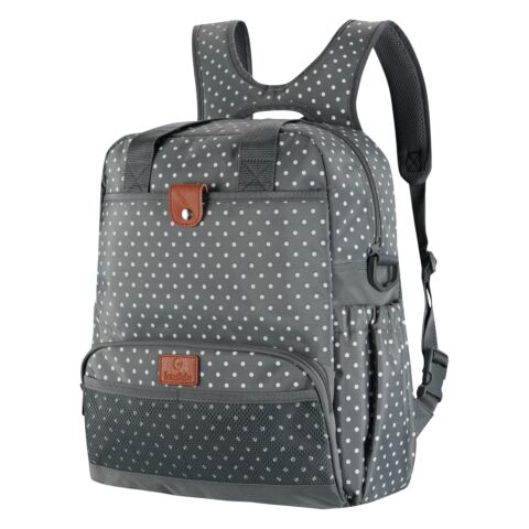 Totes Babe Dotty Series Diaper Backpack Grey
