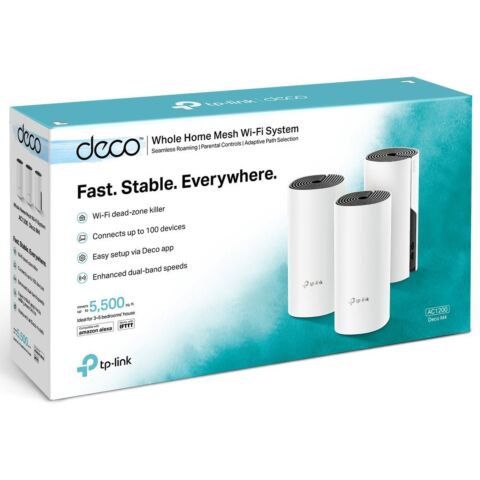 TP-Link Deco M4 AC1200 Whole Home Mesh Wi-Fi System (3-pack)