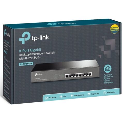 TP-Link TL-SG1008MP 8-Port Gigabit Desktop/Rackmount Switch with 8-Port PoE+