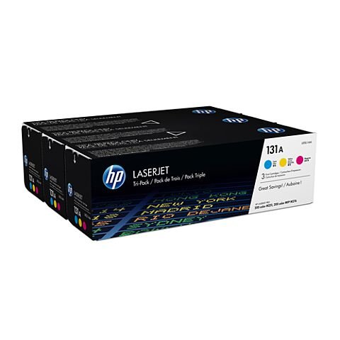 HP 131A Colour Laserjet 3 Pack (Magenta Cyan And Yellow)