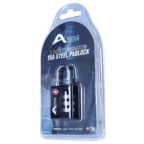 Volkano Active Safe Series TSA Lock - Black