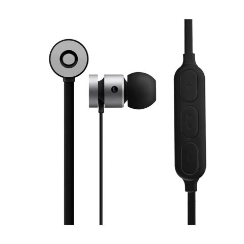 Volkano Mercury series Bluetooth magnetic earphones - Silver and Black