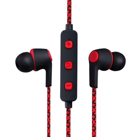 Volkano Moda Series Nylon Bluetooth Earphones Red