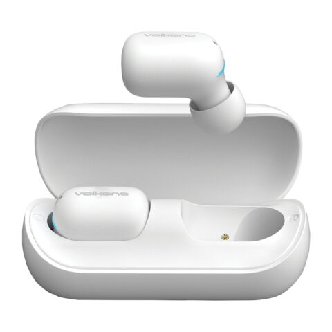 Volkano Capricorn Series IPX7 TWS Earphones + Charging Case White