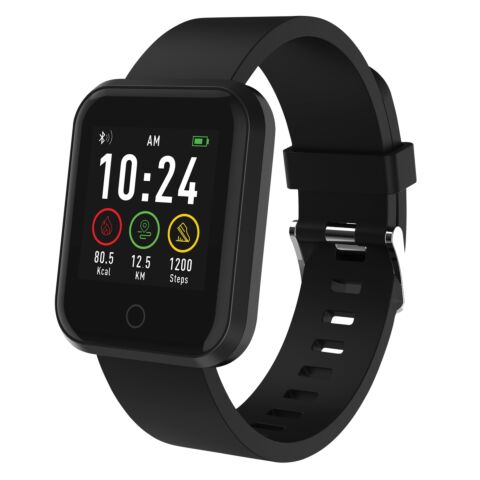 Volkano Active Tech Excel 2 Series Fitness Watch with HRM - Black with Extra Red Strap