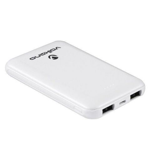Volkano Nano Series 5000 mAh Li-Po Powerbank White