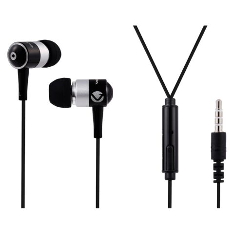 Volkano Earphones with Mic - Stannic Series Black