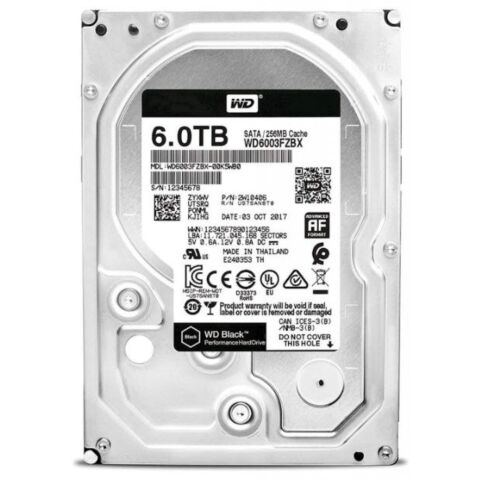 Western Digital Black 6TB 3.5 inch SATA3(6Gb/s) Hard Disk Drive