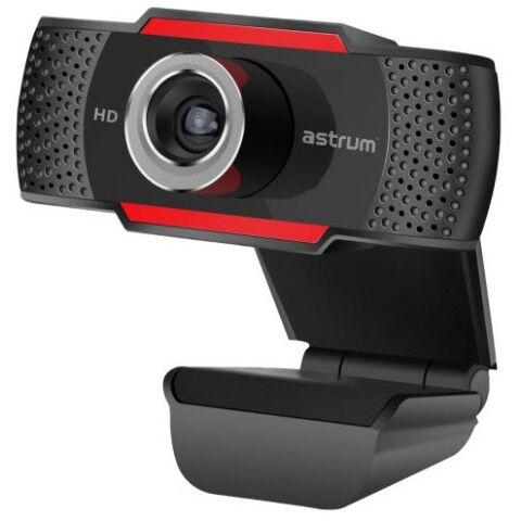 Astrum 720p Hd USB Black Webcam With Mic