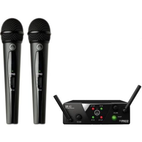 AKG Harman WMS40 Mini Dual Vocal Set Wireless Microphone