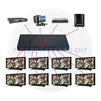 1 in 8 out HDMI 4K Splitter Box
