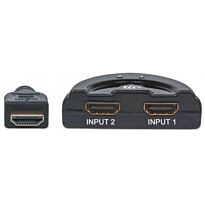 Manhattan 2-Port HDMI Switch HDMI 1.3 2-Port Integrated Cable