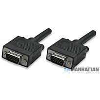 Manhattan SVGA Monitor Cable HD15M (Male) to HD15M (Male) 4.5 metres