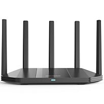 Hikvision DS-3WR18X AX1800 Dual-Band WiFi 6 Gigabit Router | 1201Mbps + 574Mbps | 5 High-Gain Antennas