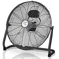 Mellerware Steel Black Hi Velocity 45cm 3 Speed Floor Fan