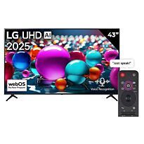 LG 43 inch UHD AI HDR10 webOS25 Smart TV