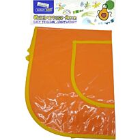 Marlin Multi Purpose Kids Plastic Aprons Orange Made From Durable Plastic Material