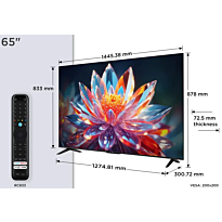 TCL 65 Inch T6CUK Series QLED 4K Google TV