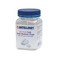 Intellinet 90-Pack Cat6 RJ45 Modular Plugs