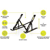 Port Connect Travel Foldable 15.6 inch Notebook Stand