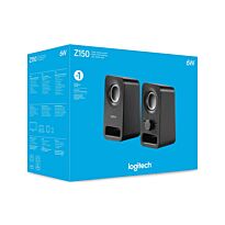 Logitech Z150 Compact Stereo Speakers 980-000814 Midnight Black