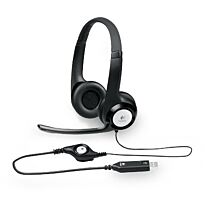 Logitech Headset H390 Black USB Stereo Internet headset