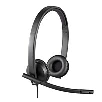 Logitech H570E Stereo USB Headset - Black