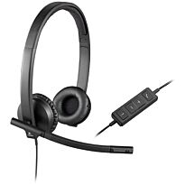 Logitech H570E Stereo USB Headset - Black