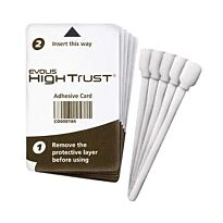 Evolis Regular Cleaning Kit with 5 Adhesive Cards and Swabs ACL001