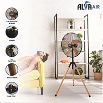 Alva Air 40cm Wooden Finish Tripod Fan 50w