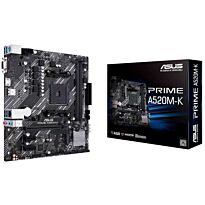 ASUS PRIME A520M-K AMD A520 (Ryzen AM4) micro ATX motherboard with M.2 support 1 Gb Ethernet HDMI/D-Sub SATA 6 Gbps USB 3.2 Gen 1 Type-A