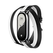 Xiaomi Smart Band 8 Double Wrap Strap - Black and white