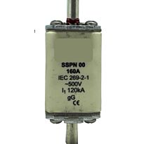 Solarix 500V 160A NH00 Ceramic Din Fuse