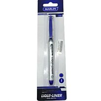 Marlin Liqui Liner Roller Ball Pen Blue Single - Medium