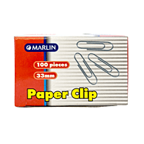 Marlin Paper Clips Silver 33mm Box