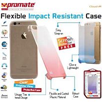 Promate Cloud-i6 Ultra-Slim Snap-On Case with dual transparent colors For iPhone 6 , Retail Box , 1 Year Warranty