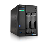 Asustor Lockerstor 2 Gen2 2 Bay NAS No Hard Drive - Quad-Core 10 nm Intel Celeron N5105 CPU - Superfast 2.5-Gigabit Ethernet ports