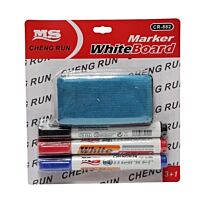 Brainware 3 x Whiteboard Markers and Cleaner Pack