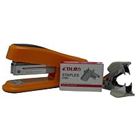 DLOffice Basic Mini Half Strip Stapler Set Orange