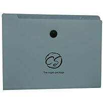 Brainware 8 Compartment Expanding File Organiser Blue