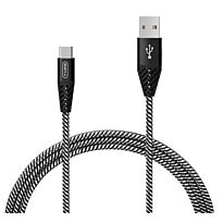 Ezra UsbA To TypeC 3A 1meter Fast Charging Black Braided