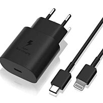Ezra 25w TypeC Iphone Black Plug Set