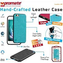 Promate Lanko-i6 Leather Flexible Snap-on Case - Black, Retail Box , 1 Year Warranty