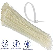 Noble Nylon Cable Ties 3.6 x 200mm Pack of 100 White
